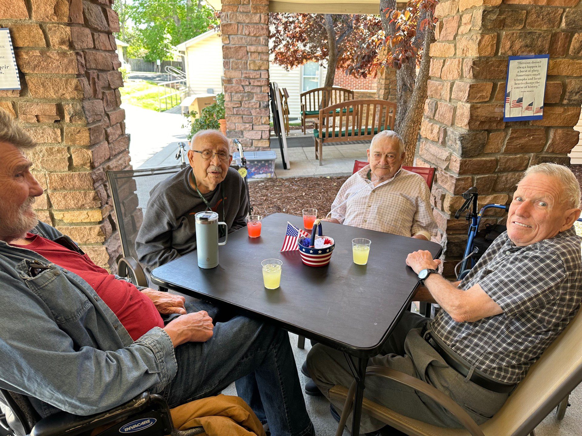 Senior man portrait on thanksgiving day dinner